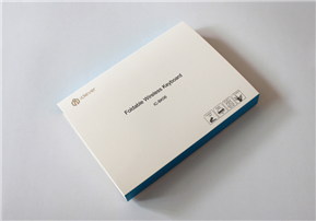 Wireless keyboard flip card box