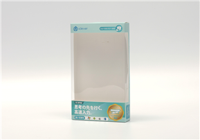 Transparent window card box for electronic products