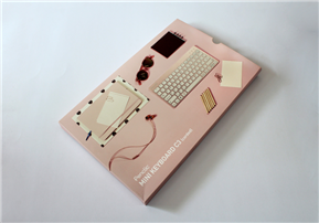 Mini keyboard card box